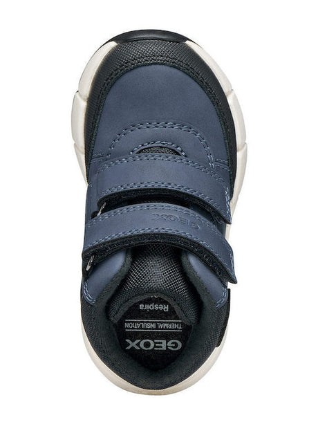 Geox Ανατομικά Δερμάτινα Παιδικά Μποτάκια με Σκρατς Μπλε b666ga0mebcc4j2t