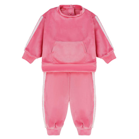 DOMER 4640 Παιδικό Σετ Φόρμας βελουτέ φουξια