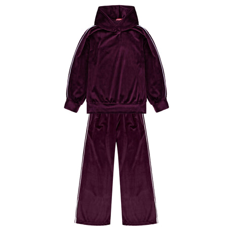 DOMER 4691 02 Παιδικό Σετ Φόρμας βελουτέ βιολετί