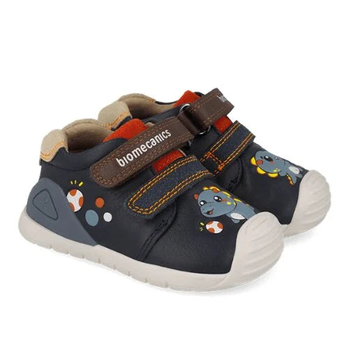 Biomecanics Παιδικά Sneakers High Ανατομικά με Σκρατς 261128-B213
