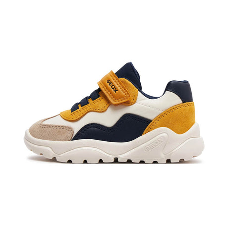 SNEAKERS GEOX ΑΓΟΡΙ ΚΙΤΡΙΝΟ ΜΠΛΕ ΜΠΕΖ B CIUFCIUF BOY B455RB 0FU22 CQ62P