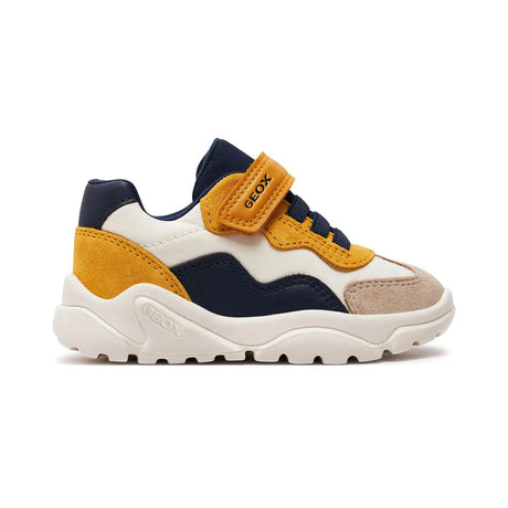 SNEAKERS GEOX ΑΓΟΡΙ ΚΙΤΡΙΝΟ ΜΠΛΕ ΜΠΕΖ B CIUFCIUF BOY B455RB 0FU22 CQ62P