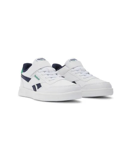 Reebok 100211096 Court Advance Elastic & Top Starp white-navy-green