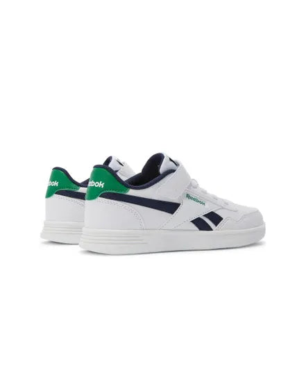 Reebok 100211096 Court Advance Elastic & Top Starp white-navy-green