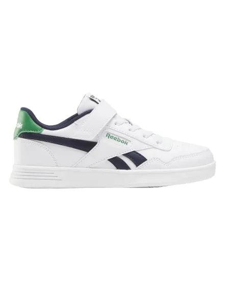 Reebok 100211096 Court Advance Elastic & Top Starp white-navy-green