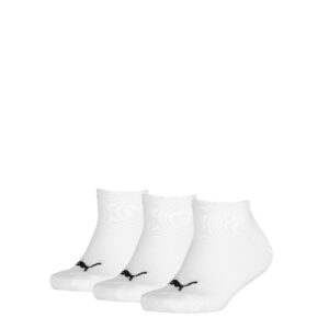 Puma Socks Kids Sneaker Soft Cotton 3 Pack White