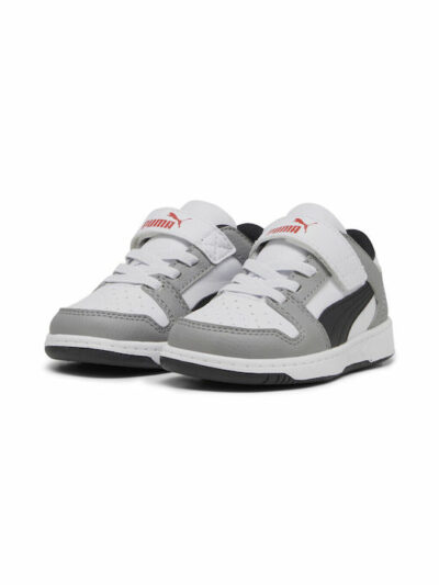 Puma Sneakers Pm Rebound Layup Lo Sl V Ps 370492 20 Puma White -Black-Gray-Red