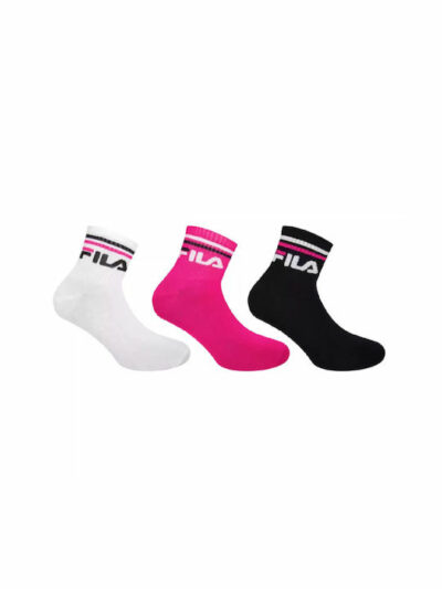 Fila Calza Quarter-Socks F8338 471 Black/White/Fuxia