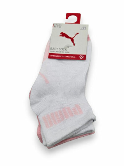 Puma Baby Sock Handlinked Toe Seam 701225850 002 Pink 2 Pack