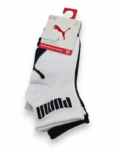 Puma Baby Sock Handlinked Toe Seam 701225850 003 Navy/White 2 Pack