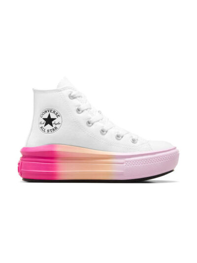 Converse Παιδικά Sneakers High A07372C White/Stardust Lilac